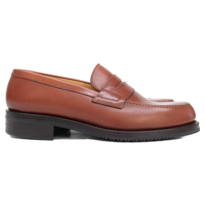 YANKO 28782 Leather Penny Loafers Brown Size 5