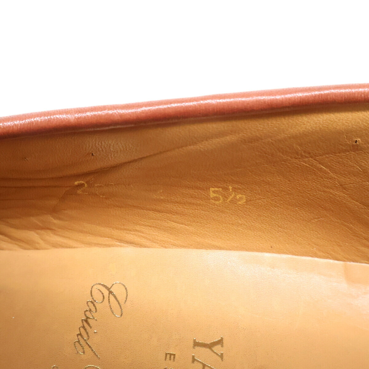 YANKO 28782 Leather Penny Loafers Brown Size 5