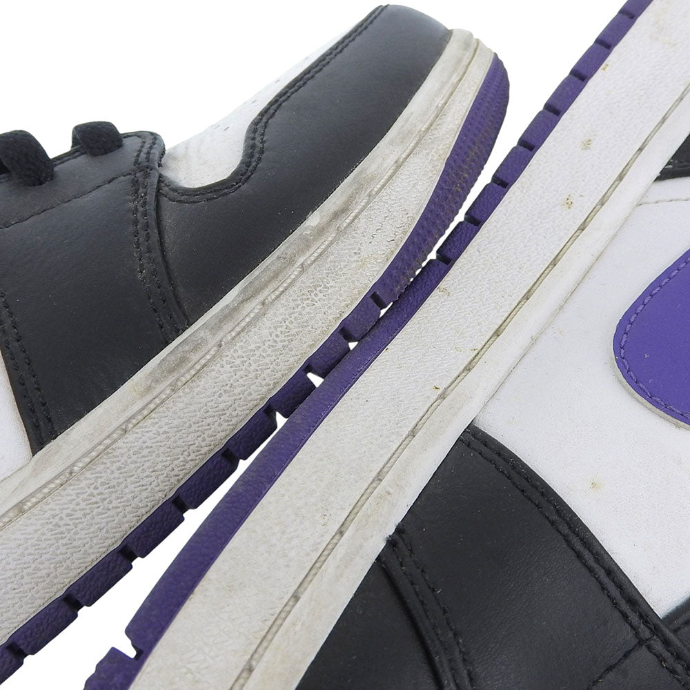NIKE AJ1B Mid High-Top Sneakers Black/Purple Size 10.5(US)
