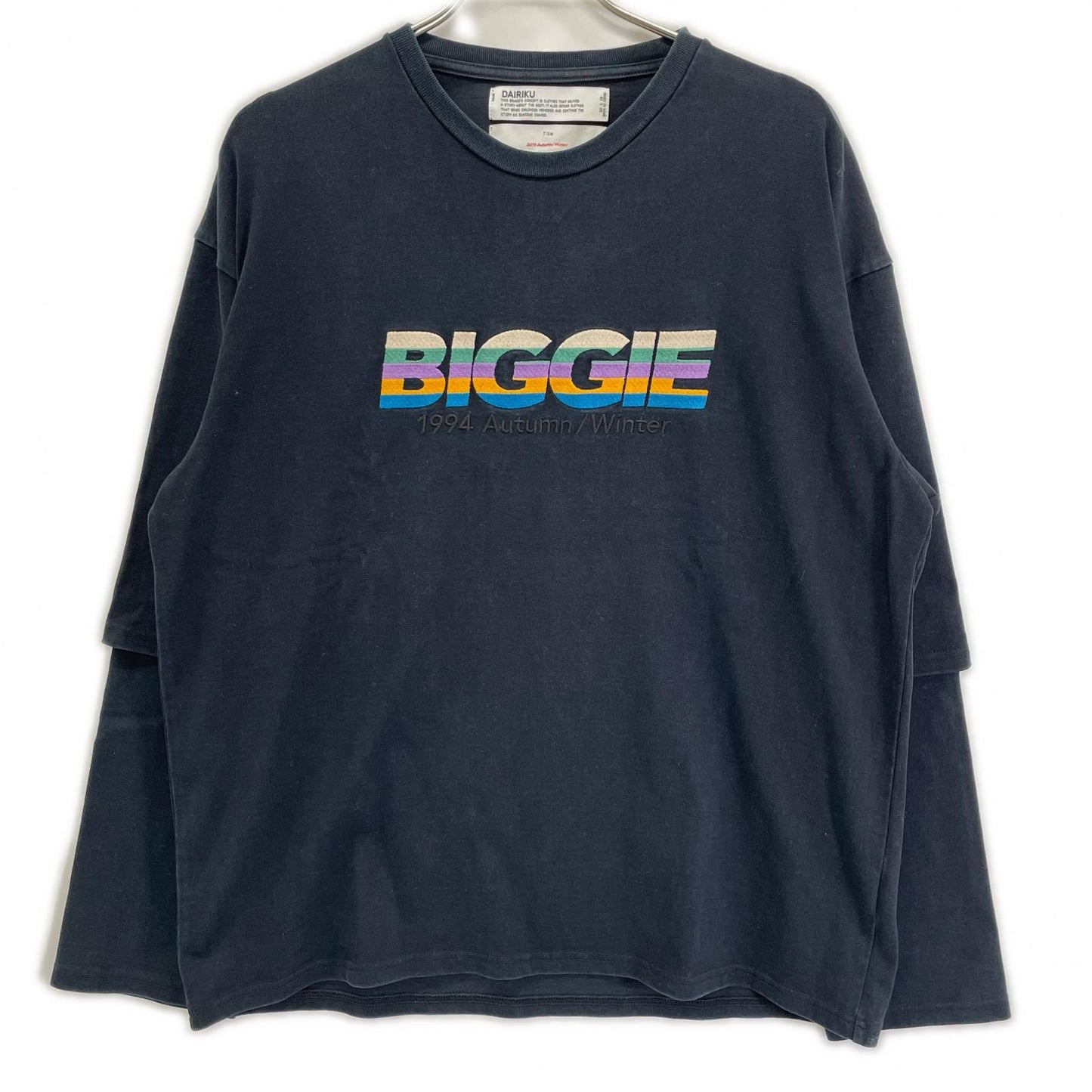DAIRIKU 19AW BIGGIE Layered T-shirts Black Size F