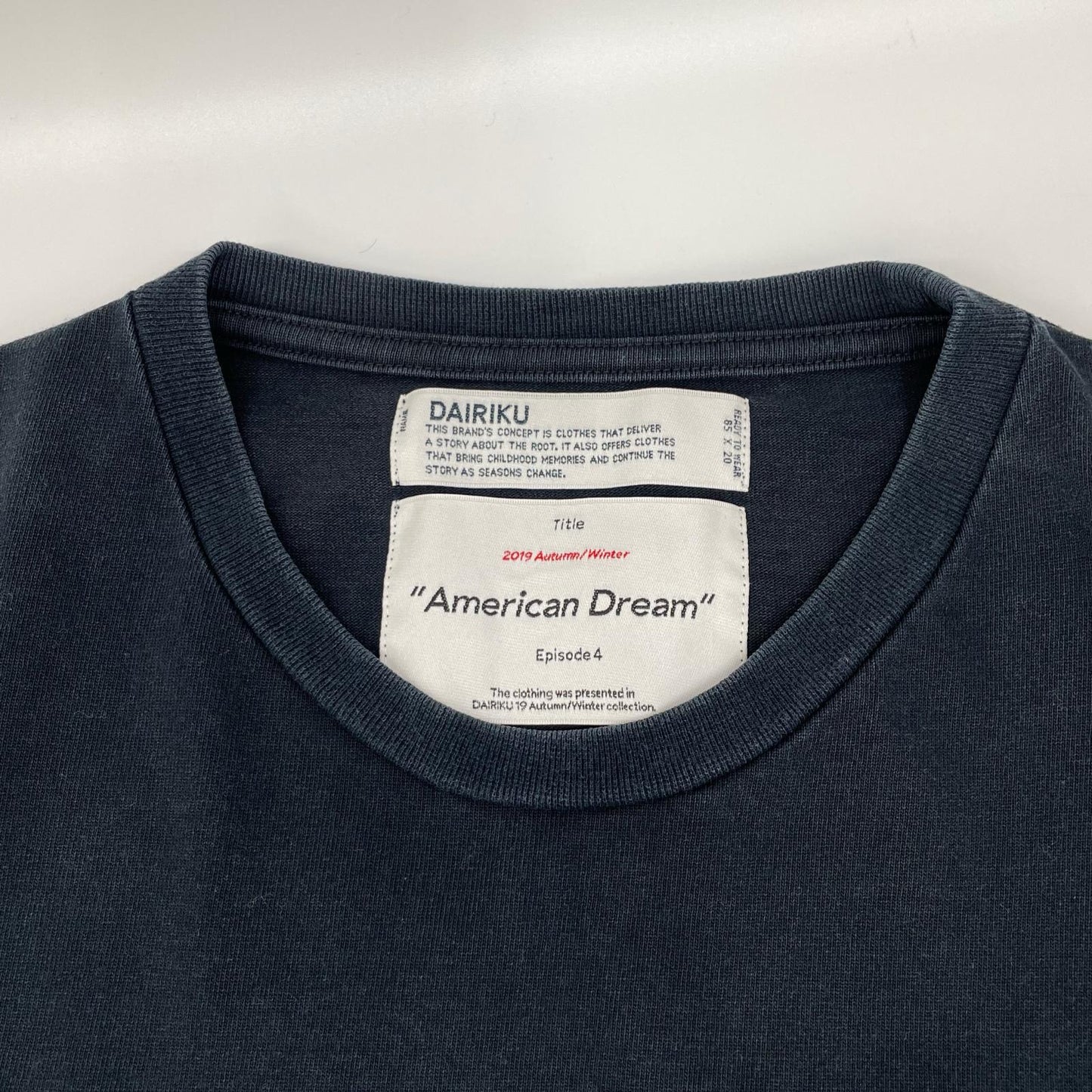 DAIRIKU 19AW BIGGIE Layered T-shirts Black Size F