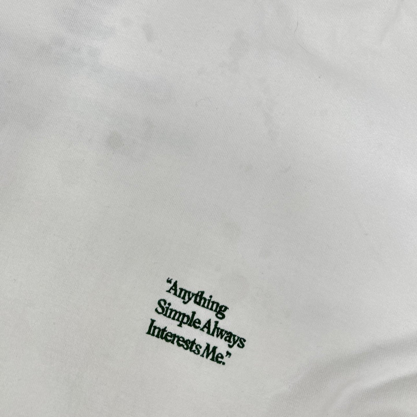 Graphpaper 22SS Oversized S/S Tee White Cotton Size F