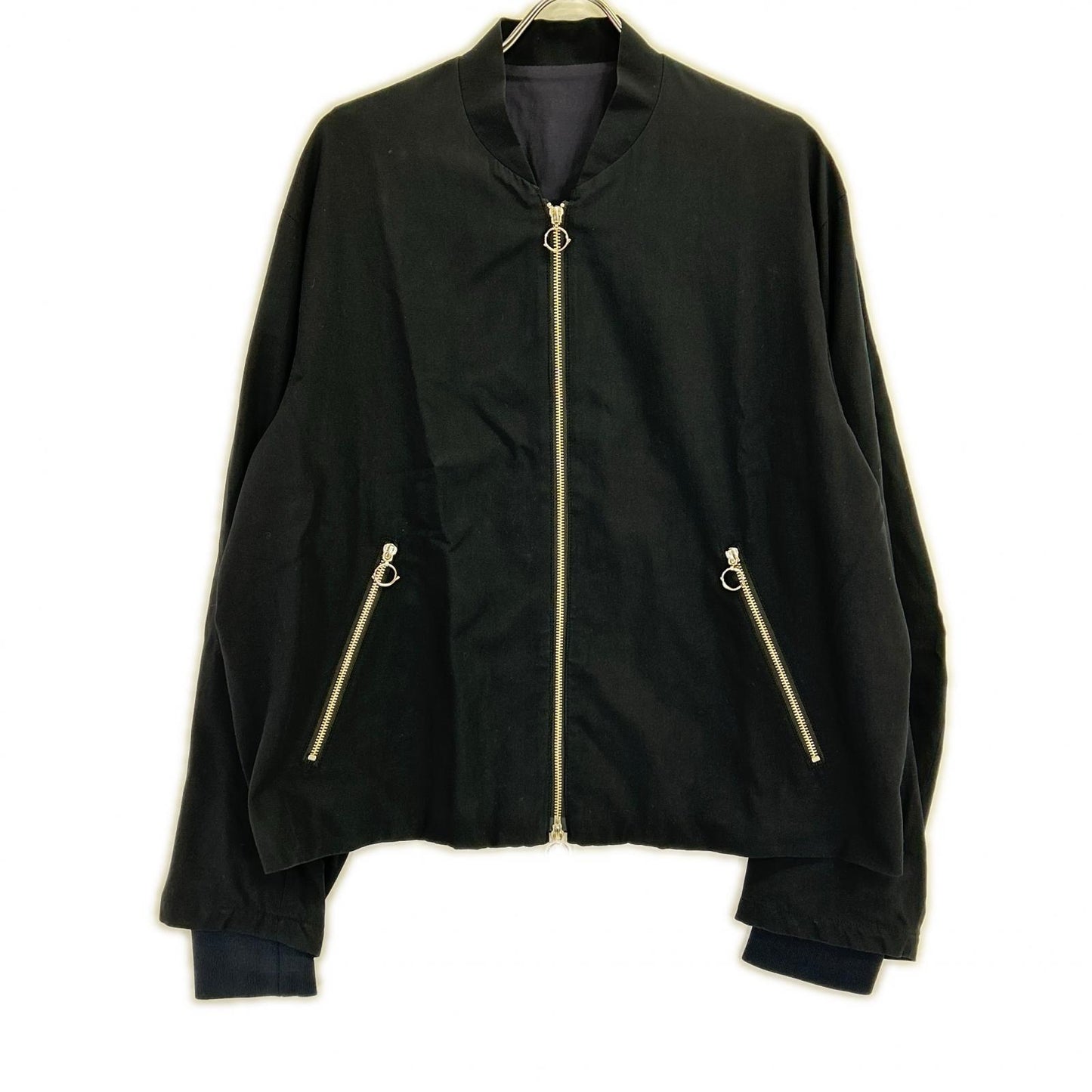 URU 1LDK Collab Zip-Up Blouson Navy Cotton Size L