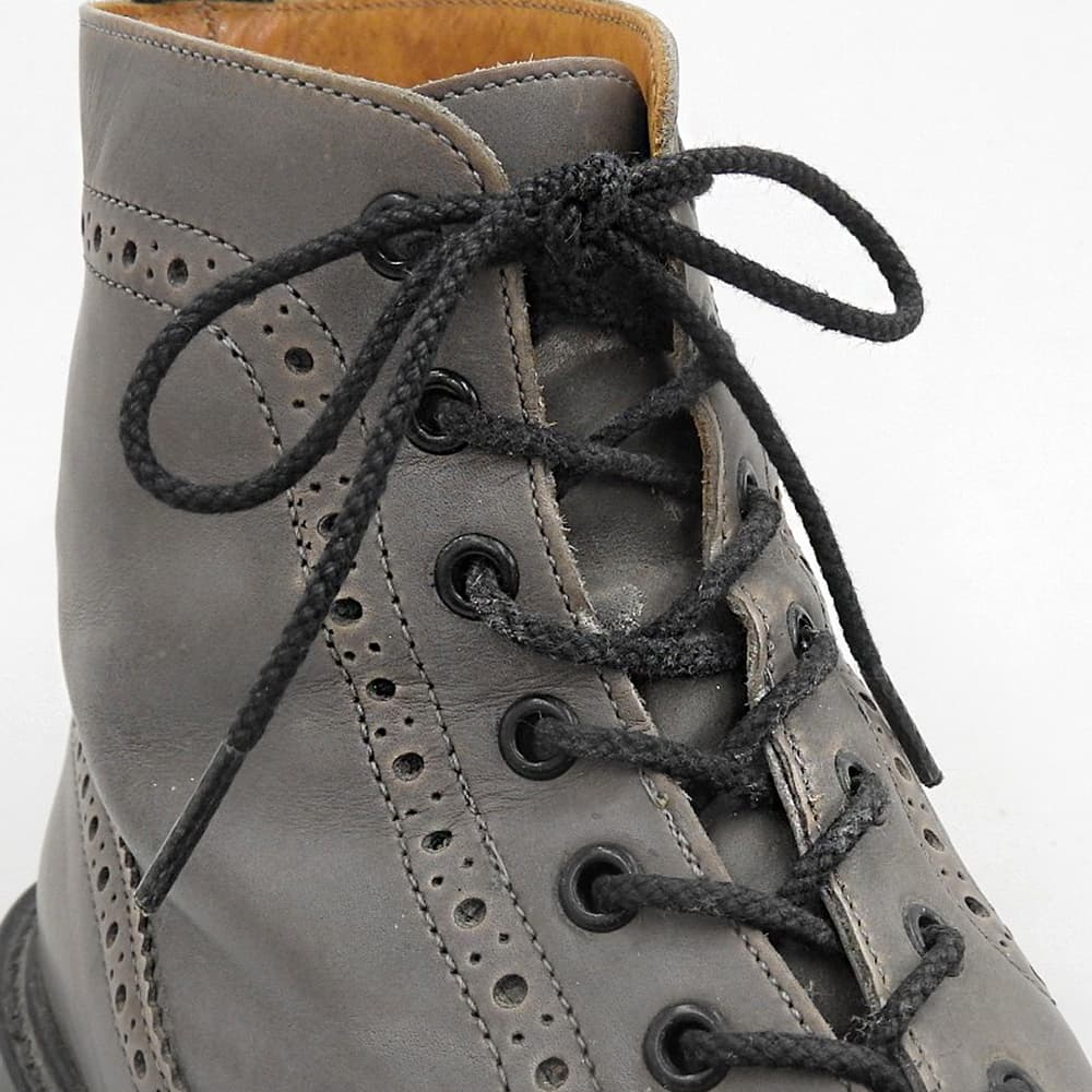 Tricker's Wingtip Leather Sneakers Gray Size 9.5