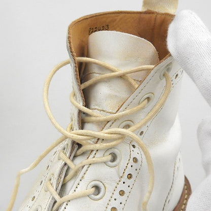 Tricker's MALTON Leather Country Boots White Size 8.5