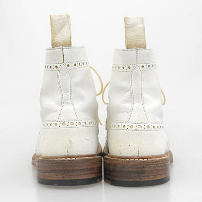 Tricker's MALTON Leather Country Boots White Size 8.5