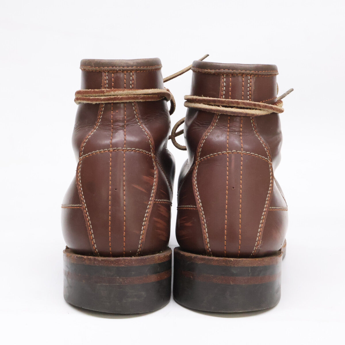 LONE WOLF WIREMAN Leather Work Boots Dark Brown Size