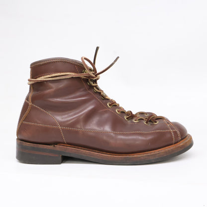 LONE WOLF WIREMAN Leather Work Boots Dark Brown Size