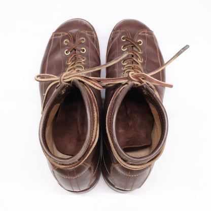 LONE WOLF WIREMAN Leather Work Boots Dark Brown Size