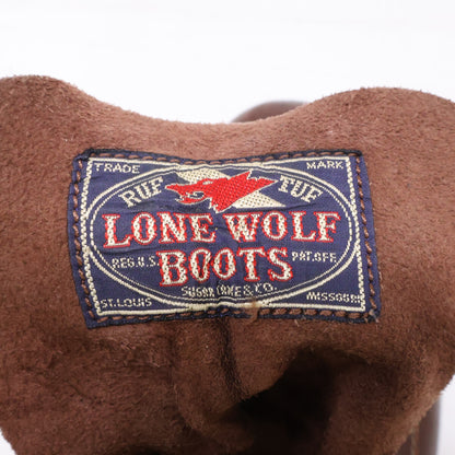 LONE WOLF WIREMAN Leather Work Boots Dark Brown Size