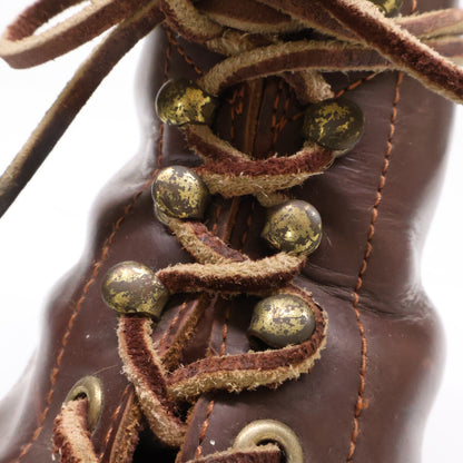 LONE WOLF WIREMAN Leather Work Boots Dark Brown Size