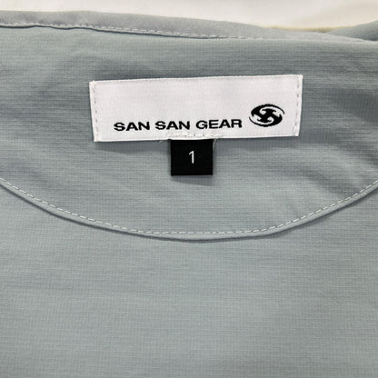 SAN SAN GEAR Paneled Nylon Hooded Jacket Blue Size 1