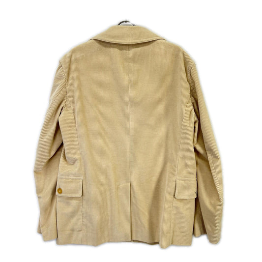 GUCCI Ivory Corduroy Double-breasted Half Coat Size L