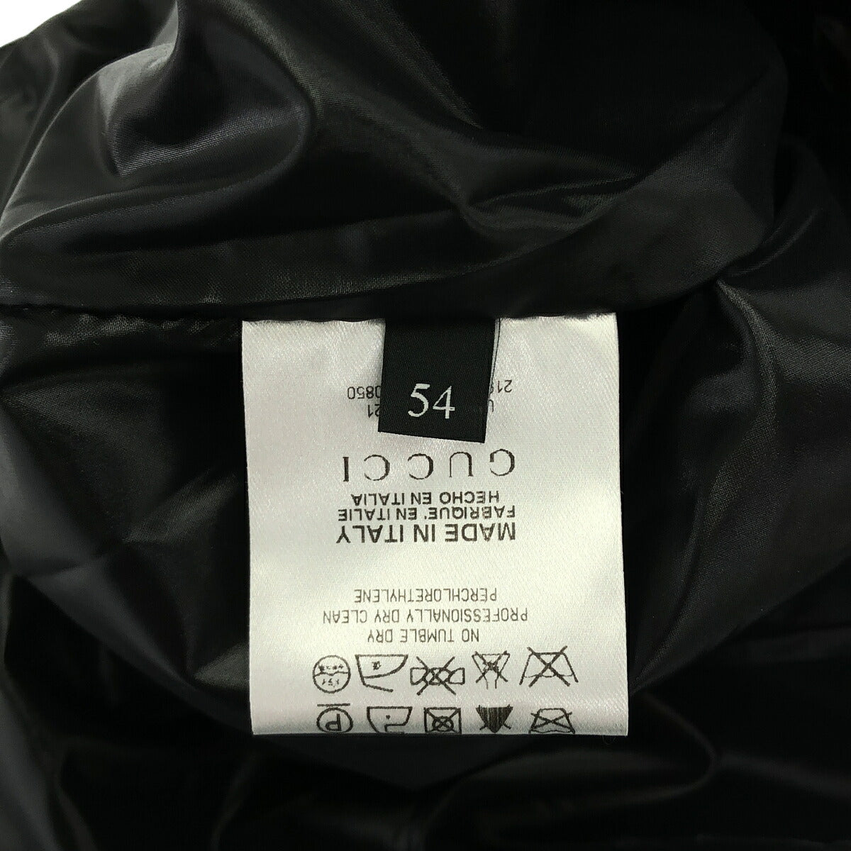 GUCCI Black Padded Jacket 2009 Size L
