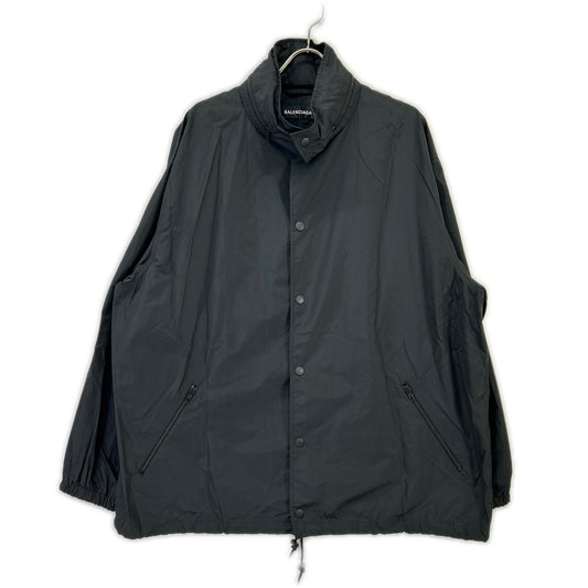 BALENCIAGA Back Logo Nylon Jacket Black
