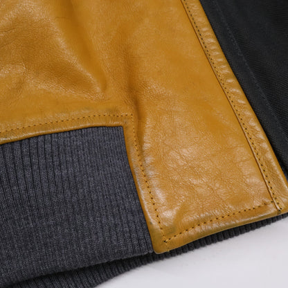 LOUIS VUITTON 23AW Mix Canvas Leather Bomber Jacket Size 46