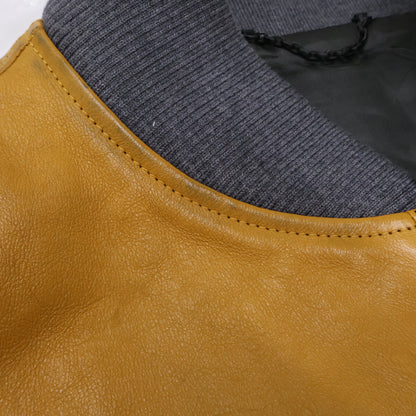 LOUIS VUITTON 23AW Mix Canvas Leather Bomber Jacket Size 46
