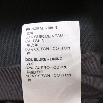 LOUIS VUITTON 23AW Mix Canvas Leather Bomber Jacket Size 46