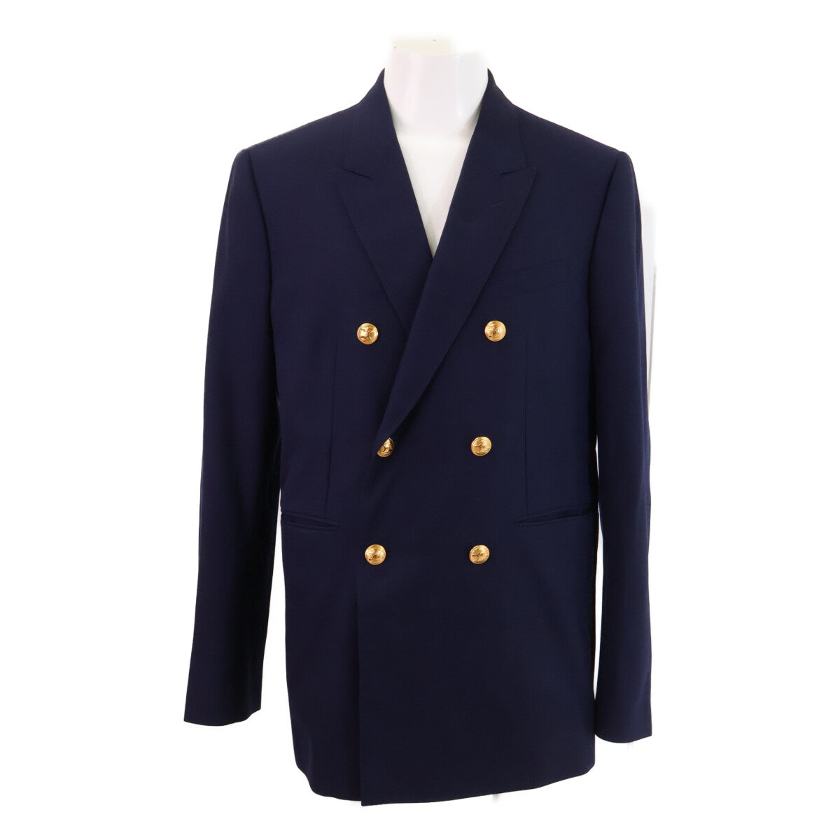 CELINE RV0J3650D Gold Button Double-Breasted Jacket Size 52