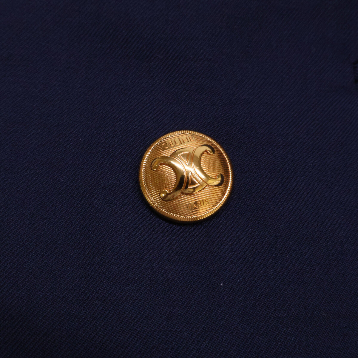 CELINE RV0J3650D Gold Button Double-Breasted Jacket Size 52