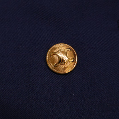 CELINE RV0J3650D Gold Button Double-Breasted Jacket Size 52