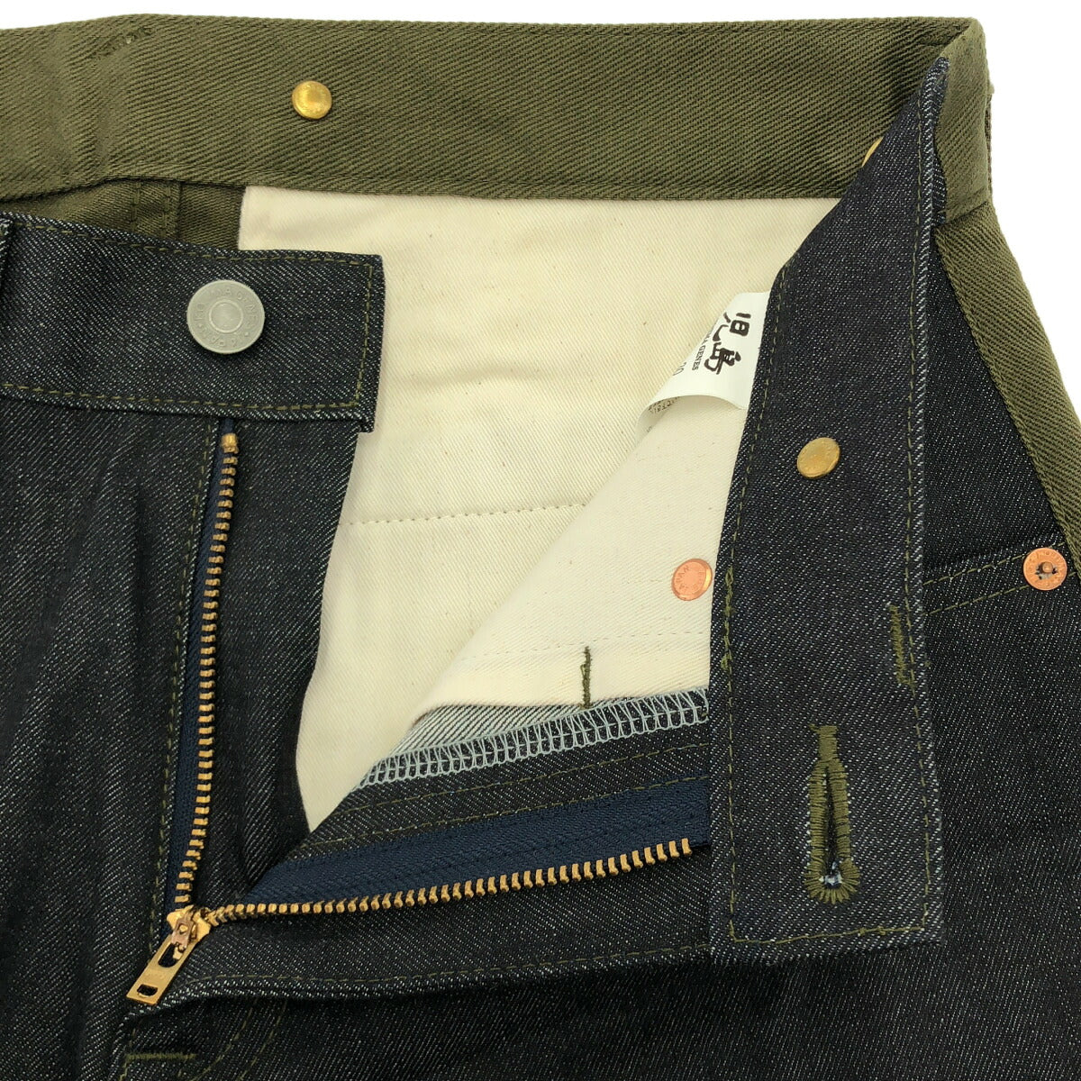 KOJIMA GENES US Air Force Indigo Khaki Denim Size 30
