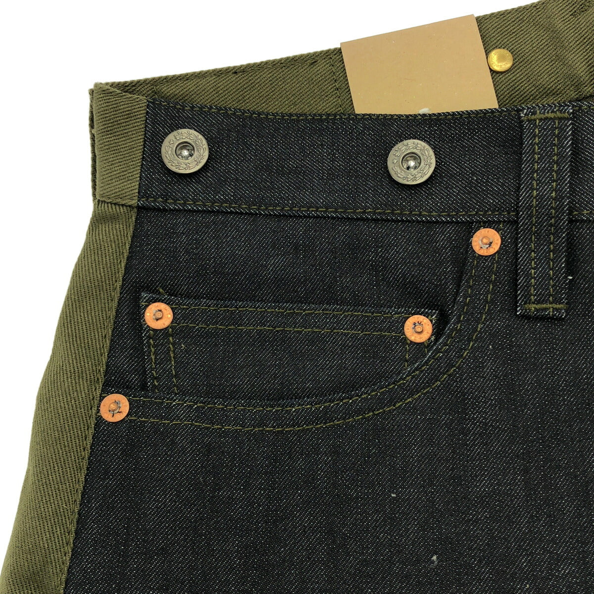 KOJIMA GENES US Air Force Indigo Khaki Denim Size 30