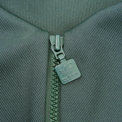 adidas Funnel Neck Track Top Green Size M