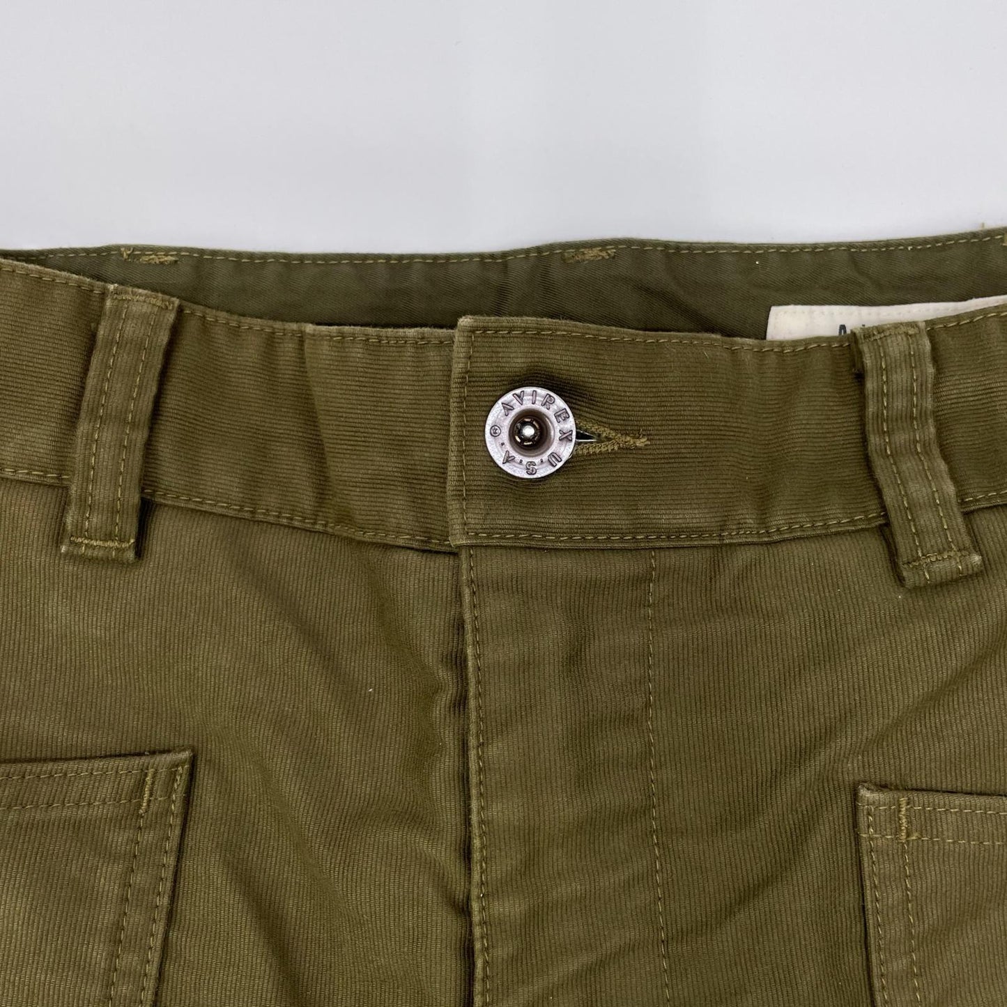 AVIREX Khaki Military Cotton Deck Pants Size 2XL