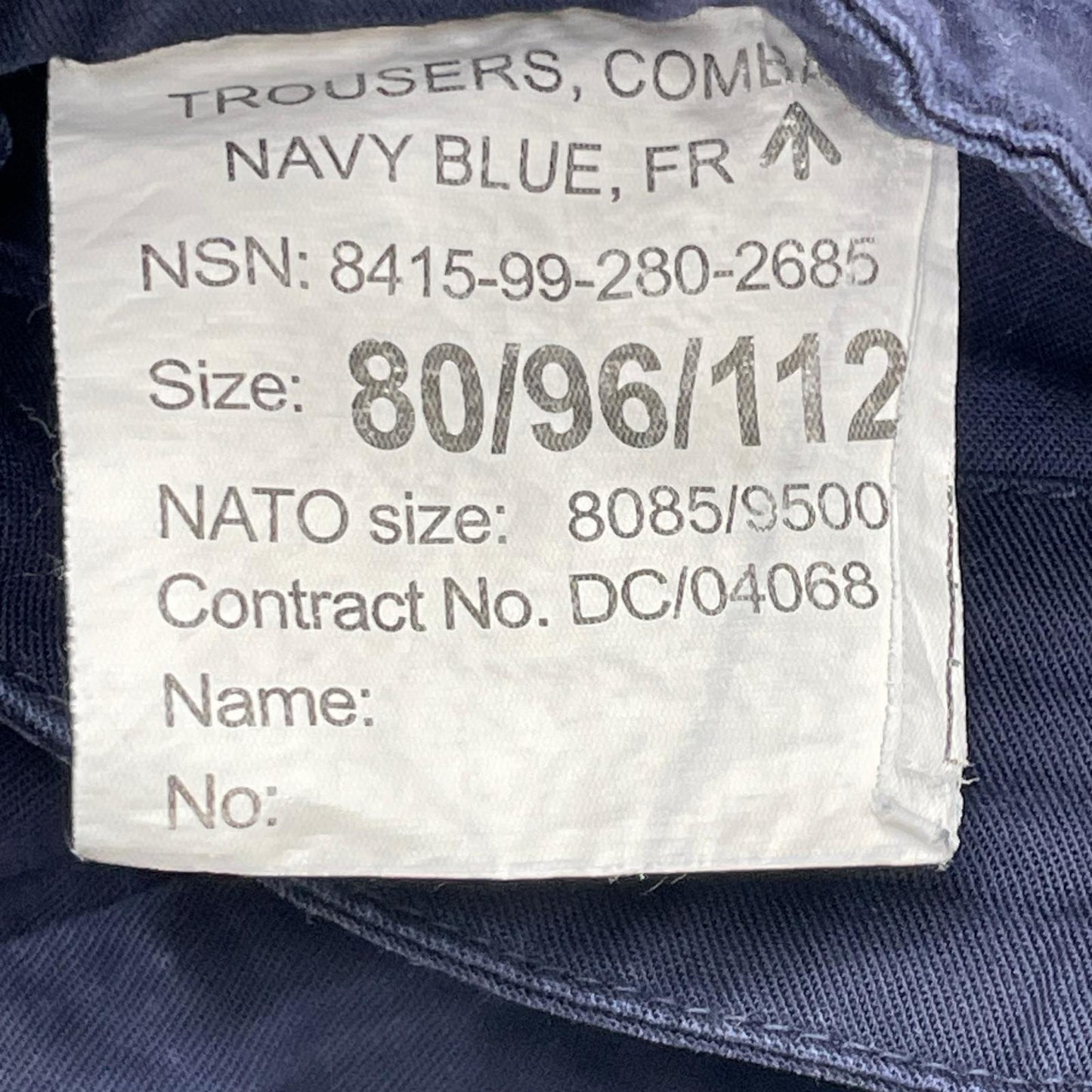 VINTAGE British Military Royal Navy Combat Pants Size 30