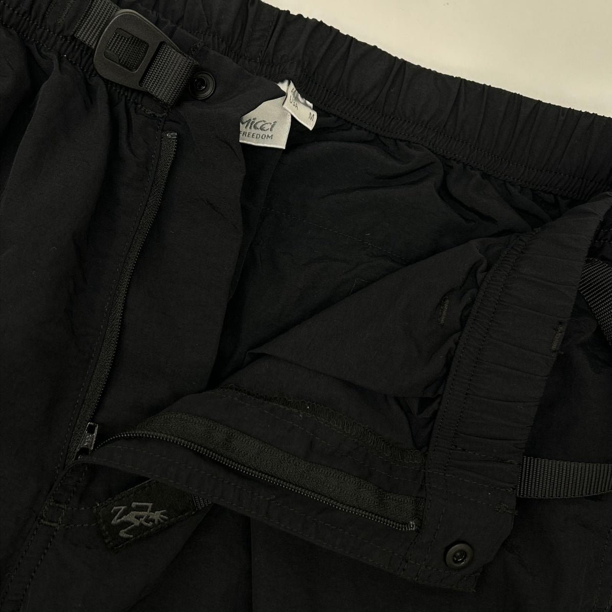 B MING x Gramicci Black Nylon Cargo Pants Size L