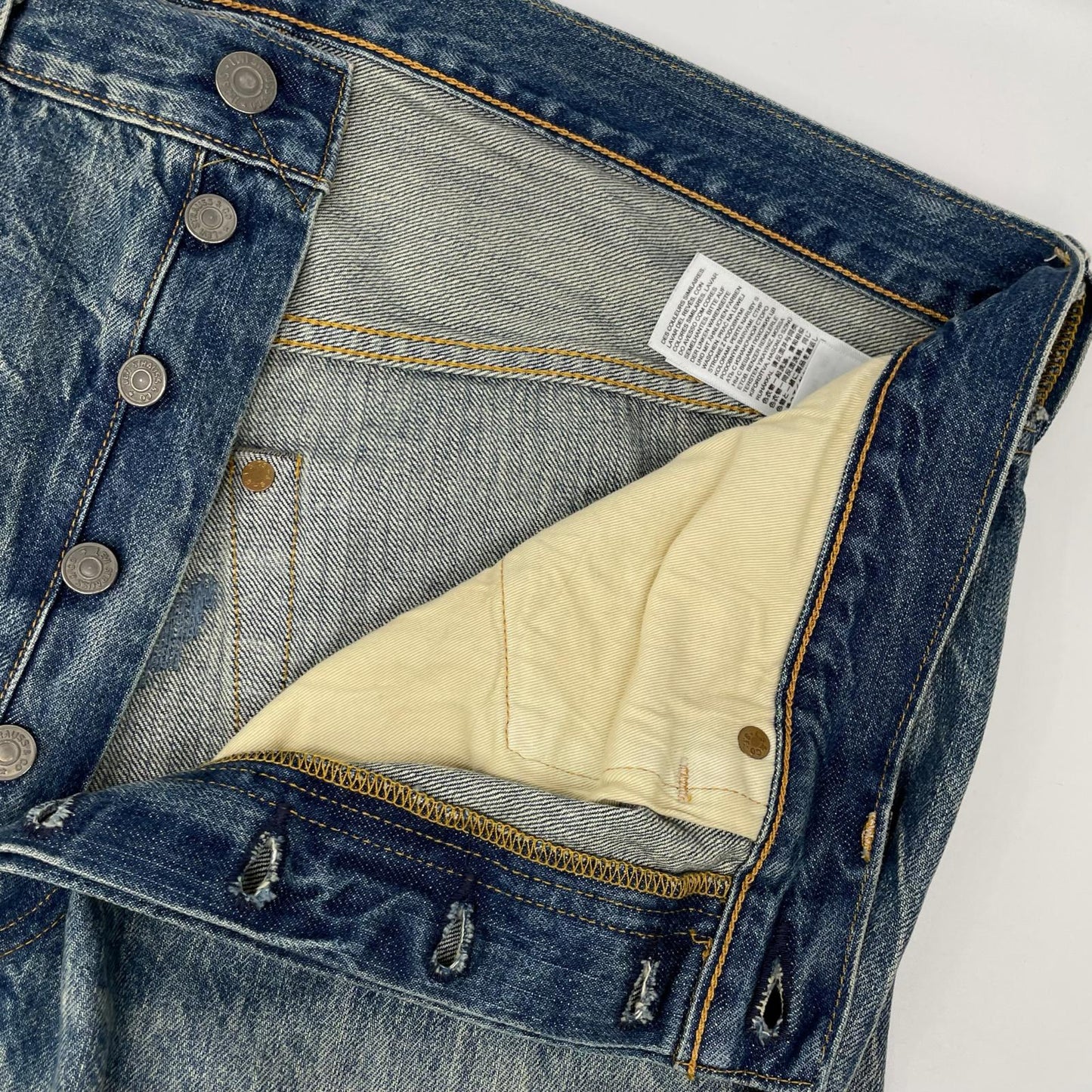 LEVI'S LVC 1947 501 Indigo Denim Jeans Size 38