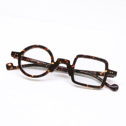 XiT C006 Asymmetrical Eyewear Brown Demi Size 40x30