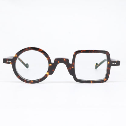 XiT C006 Asymmetrical Eyewear Brown Demi Size 40x30