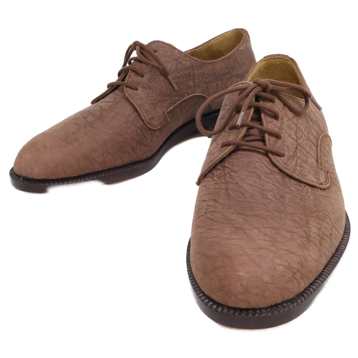 FRATELLI ROSSETTI Y1213 Elephant Leather Shoes Brown Sneakers Size 24
