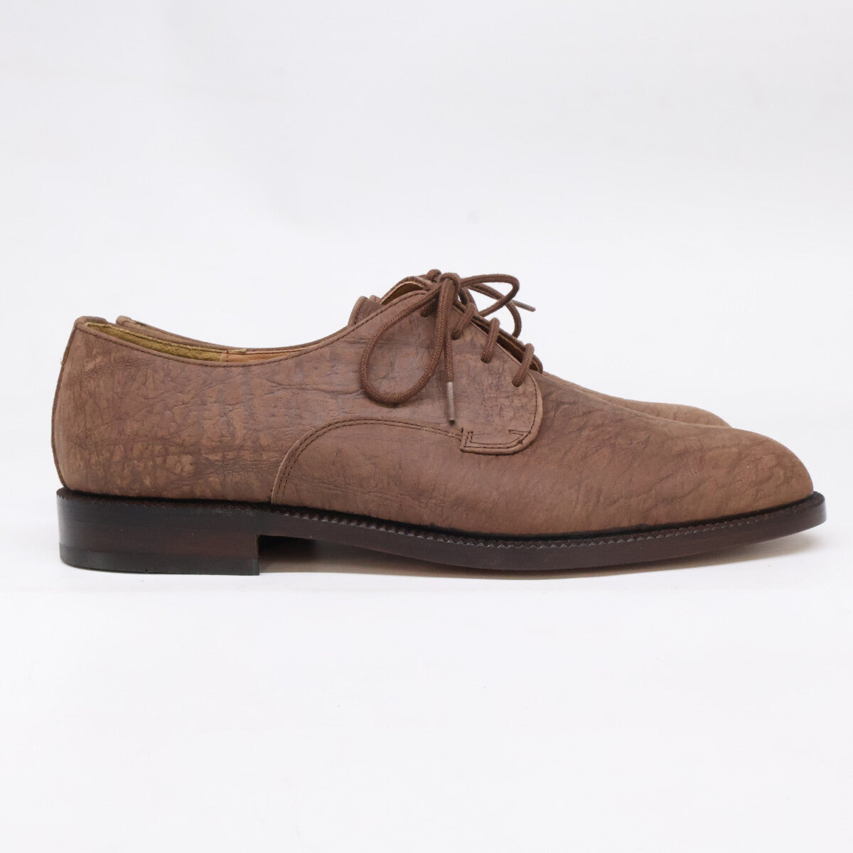 FRATELLI ROSSETTI Y1213 Elephant Leather Shoes Brown Sneakers Size 24