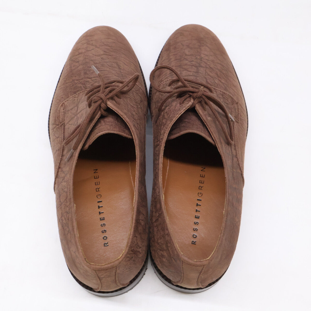 FRATELLI ROSSETTI Y1213 Elephant Leather Shoes Brown Sneakers Size 24