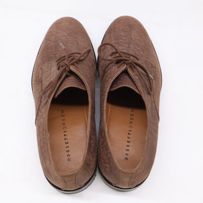 FRATELLI ROSSETTI Y1213 Elephant Leather Shoes Brown Sneakers Size 24