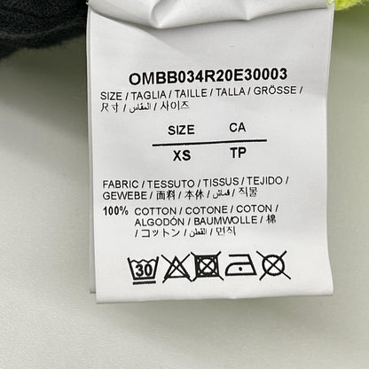 OFF-WHITE 3D Logo Graphic Cotton Hoodie Green Size XS