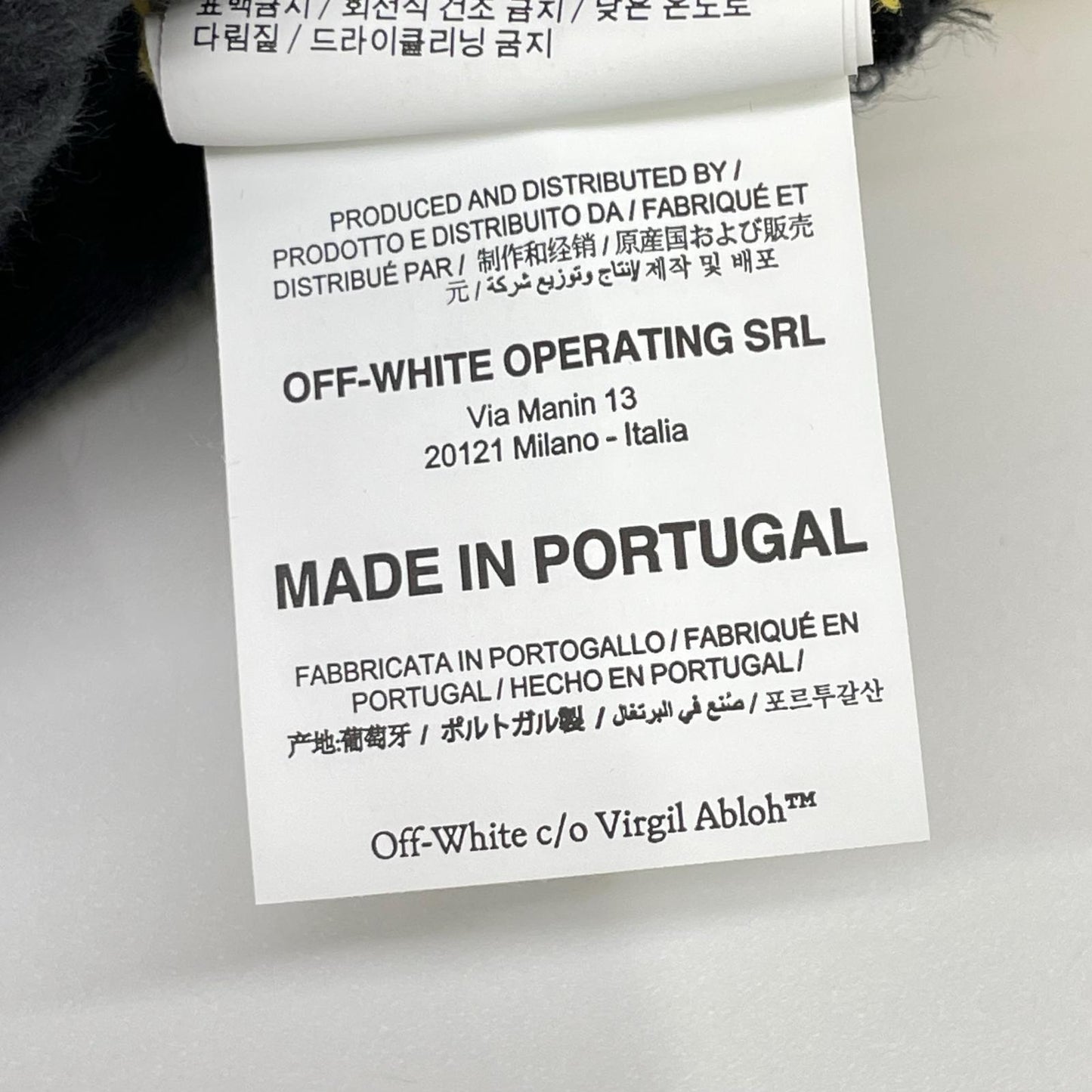 OFF-WHITE Pullover Cotton Hoodie Yellow Size S