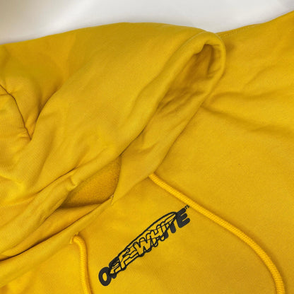 OFF-WHITE Pullover Cotton Hoodie Yellow Size S