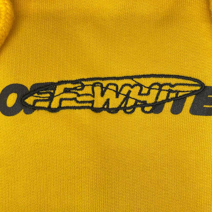 OFF-WHITE Pullover Cotton Hoodie Yellow Size S