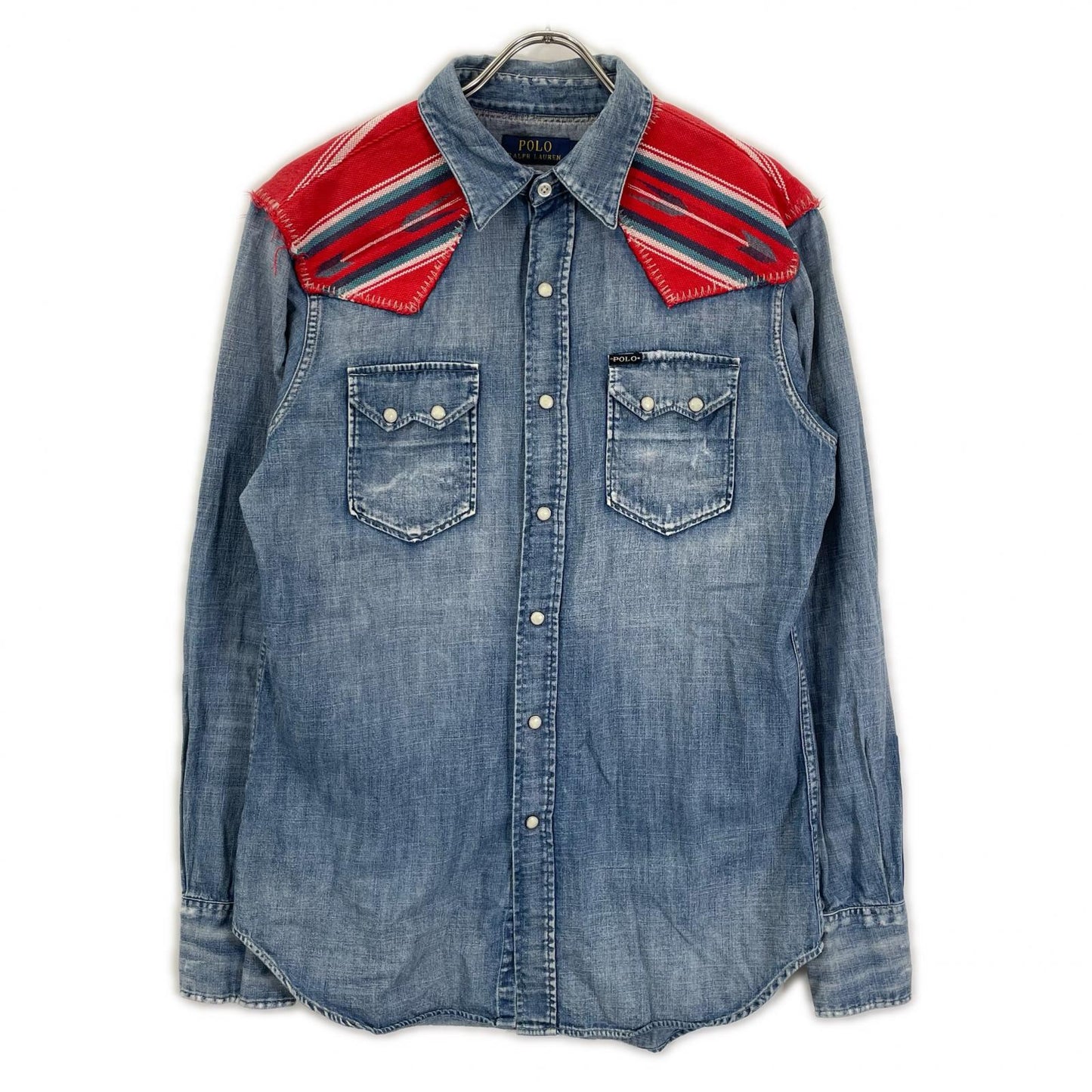 POLObyRalphLauren Native Yoke Denim Shirt Indigo Polo Size S