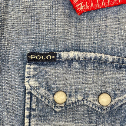 POLObyRalphLauren Native Yoke Denim Shirt Indigo Polo Size S