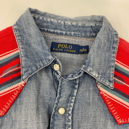 POLObyRalphLauren Native Yoke Denim Shirt Indigo Polo Size S