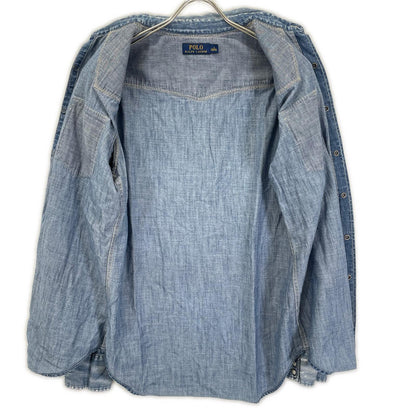 POLObyRalphLauren Native Yoke Denim Shirt Indigo Polo Size S