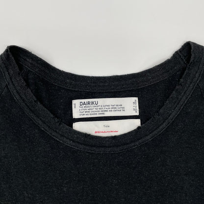 DAIRIKU 23AW The Dawn Big Raglan Tour Tee Black Size 29