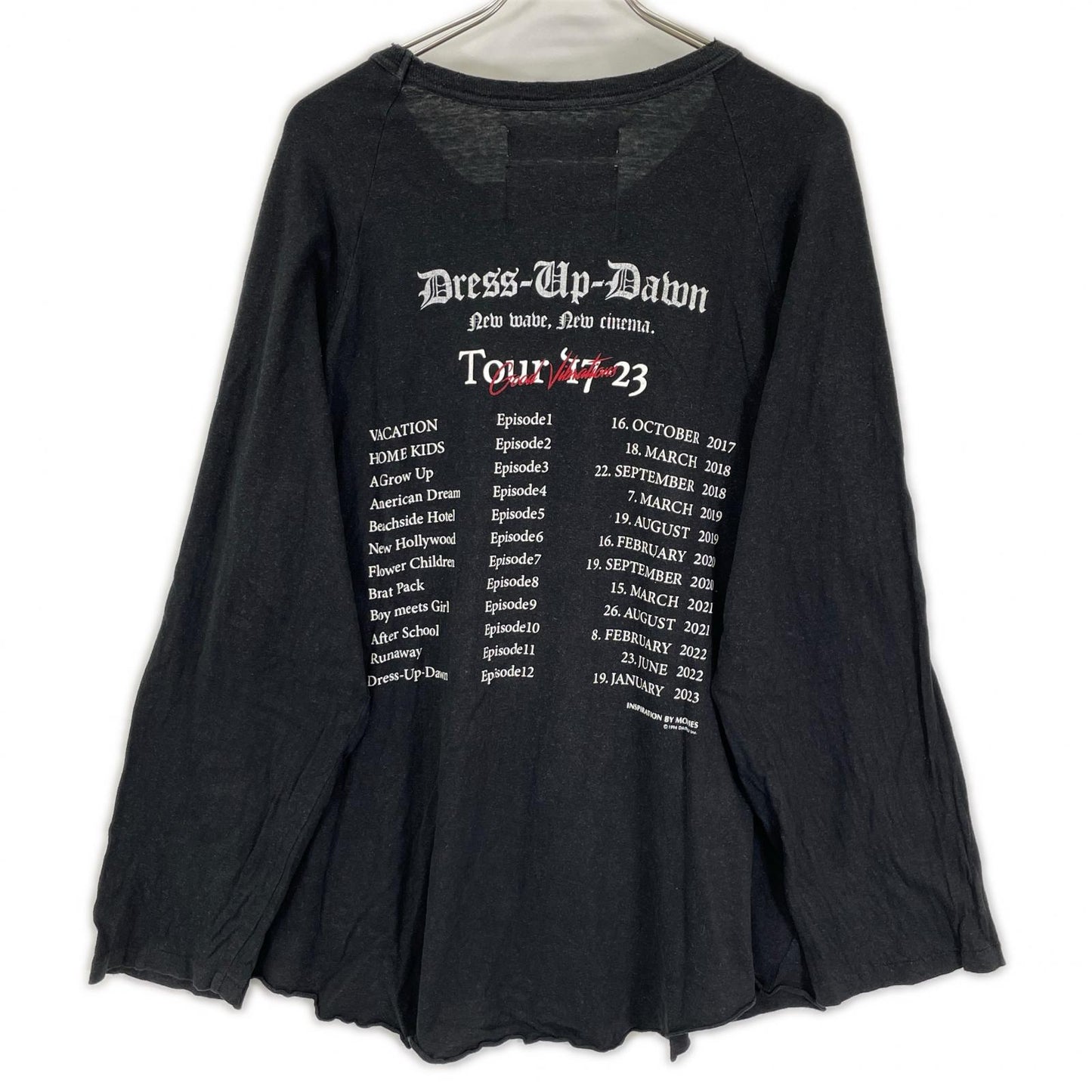DAIRIKU 23AW The Dawn Big Raglan Tour Tee Black Size 29