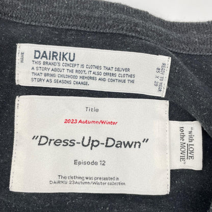 DAIRIKU 23AW The Dawn Big Raglan Tour Tee Black Size 29