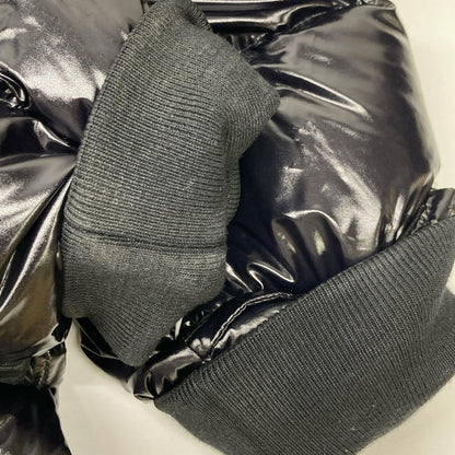 AMIRI Black Nylon Logo Down Jacket Size S